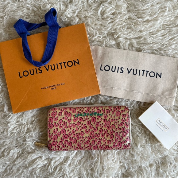 Louis Vuitton Stephen Sprouse Blanc Corail Vernis Leopard Zippy Limited Edition - Picture 3 of 15